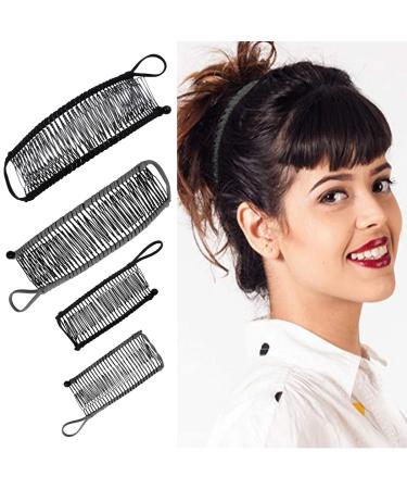 Vintage Bananen Crest Clips | Stretchable Dual Ridge Hair Clips - 4-Pack by Taizer | International Shipping - Buy Online on GoSupps.com