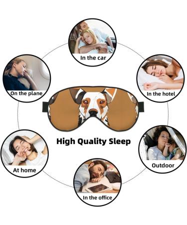 Cute Animal Farm Dog Print Double-Sided Eye Mask Soft and Light Blocking for Enhancing Sleep Quality - Buy Online on GoSupps.com