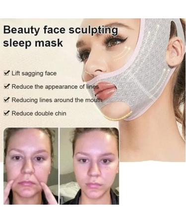 FCHUH Beauty Face Sculpting Sleep Mask - Reusable V Line Lifting Double Chin Reducer - Chin Up & Tightening Mask - 2PCS - Buy Online on GoSupps.com