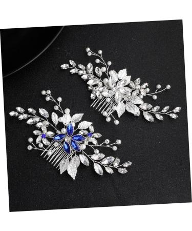 Housoutil Elegant Photo Props Hair Combs for Women Womens Hair Clips Rhinestone Barrettes Floral Hair Rhinestone Bobby Pins Flower Design Hair Comb Accessories Banquet Dress - Buy Online on GoSupps.com