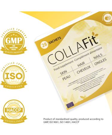 Collafit Food Supplement | The Natural Path to Beauty | Improved Skin Hydration and Elasticity | Patented Marine Collagen Peptides (Type I) | 28 Bags - Buy Online on GoSupps.com
