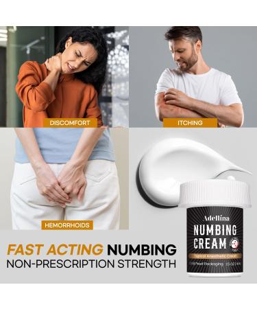 Numbing Cream Maximum Strength: Long Lasting Extra Relief with Arnica and Emu Oil 1.5oz/ 44ml Pack of 1 - Buy Online on GoSupps.com