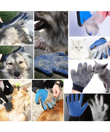 AUBBC Pet Grooming Glove 2 PCS - Gentle Deshedding Brush for Cats & Dogs - Buy Online on GoSupps.com
