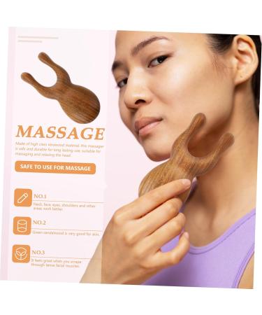 Hoement Green Sandalwood Comb - Portable Wear-Resistant Facial Massage Device | Household Massage Accessories for Ultimate Relaxation - Buy Online on GoSupps.com