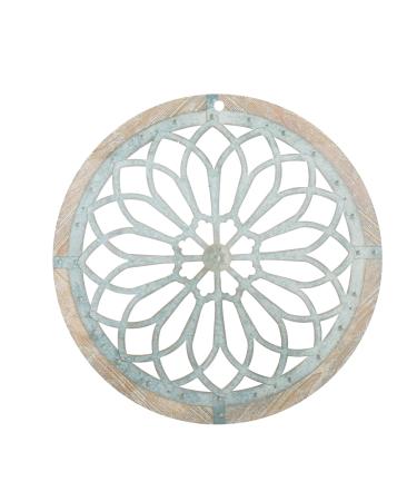 Zerodeko Pattern Disc Wall Decorations for Home Wall Hanging Art Sculpture Acrylic Wall Pendant Round Alien 20x20cm Coffee