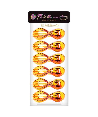 RC Roche Ornament 6 Pcs Womens Infinity Side Slide Jaw Claw Clamp Barrettes - Medium Brown (Pack of 6) - Buy Online on GoSupps.com