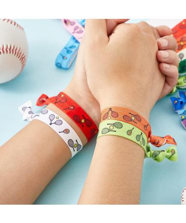 20Pcs Tennis Hair Ties - No Crease Knotted Ribbon Bands for Women & Girls | Colorful Elastic Hair Accessories for Tennis Sport Parties - Buy Online on GoSupps.com