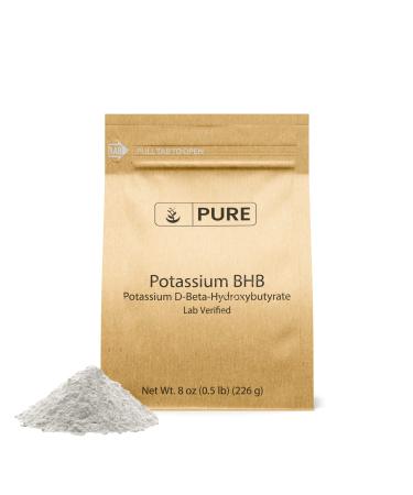 Pure Original Ingredients Potassium BHB (8 oz) Potassium D-Beta-Hydroxybutyrate Pure Lab Verified 8 Ounce (Pack of 1)