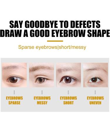 Mnsuid Anjoize Eyebrow Brush 4D Laminated Brow Grooming Kit Home Eyebrow Care Kit 4D Laminated Multifunction Ultra-thin Angled Eyebrow Brush Long Lasting Waterproof (Dark brown) - Buy Online on GoSupps.com