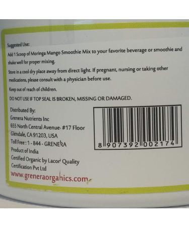 Moringa Mango Smoothie Mix 100g - Buy Online on GoSupps.com