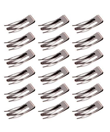 Mbsomnus 18 Pieces Double Grip Hair Clips Snap Hair Clips Metal Hair Clips Women Hair Barrettes Women Hair Accessories for Girls Hair Making Hair Styling Salon Hair Accessories (Vintage Bronze)