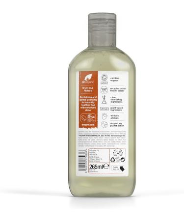 Dr Organic Moroccan Argan Oil Shampoo 265ml - Natural, Vegan, Cruelty-Free | Paraben & SLS Free, Eco-Friendly | For Women & Men - Palm Oil Free | Recyclable Packaging - Buy Online on GoSupps.com