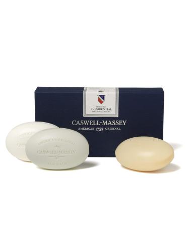 Caswell-Massey Triple Milled Heritage Presidential Three-Soap Set, Scented & Moisturizing Bath Soap For Men, Made In The USA, 3 Count (Pack of 1) Presidential 3 Count (Pack of 1) - Buy Online on GoSupps.com