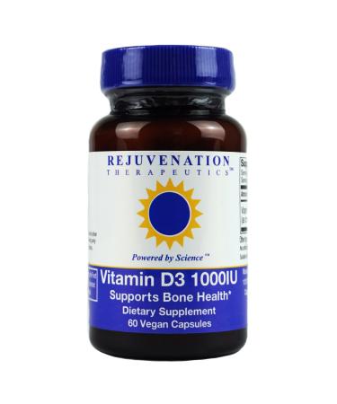 Rejuvenation Therapeutics Vitamin D3 - Bone Health Support (60 Vegan Capsules)