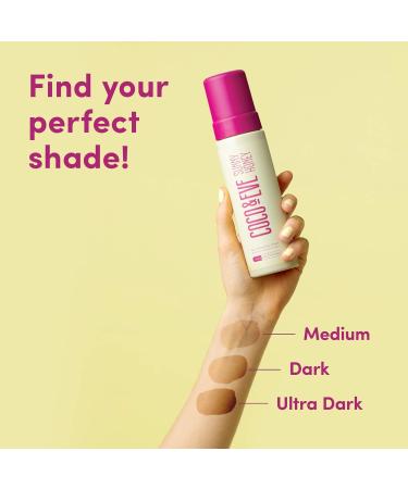 Coco & Eve Sunny Honey Bali Bronzing Self Tanner Mousse Set - Ultra Dark | Natural Sunless Tanning Mousse with Bronzer + Tanning Mitt (200ml) - Buy Online on GoSupps.com