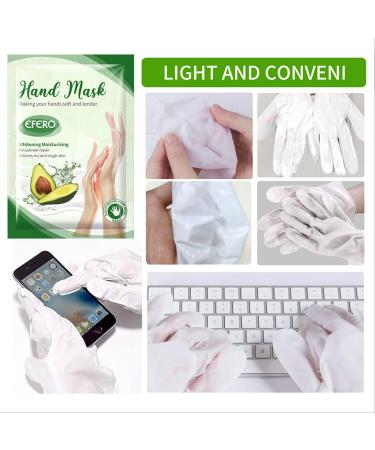 3Pcs Hand Moisturiser Gloves with Avocado Extract | Intense Hydration for Dry, Aging, and Cracked Hands | Whitening and Anti-Aging Hand Mask for Smooth, Nourished Skin - Buy Online on GoSupps.com