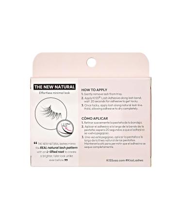 KISS The New Natural False Eyelashes - 12mm Contact Lens Friendly Easy to Apply & Reusable Strip Lashes for Perfect Freckles - Buy Online on GoSupps.com