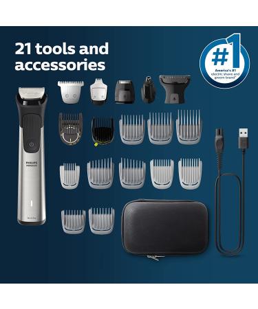 Philips Norelco Multigroom MG9510/60 - 21 Piece Men's Grooming Kit with Premium Storage Case - Buy Online on GoSupps.com