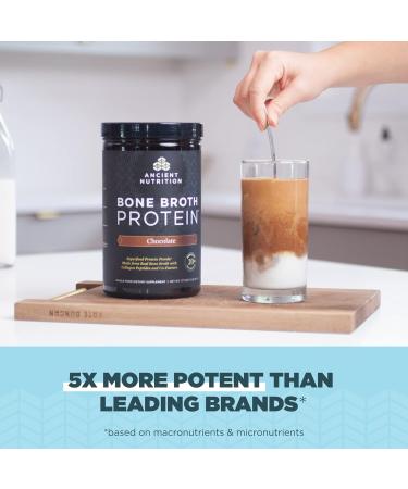 Ancient Nutrition Multi Collagen Protein Powder Chocolate 40 Servings + Bone Broth Protein Powder Chocolate 40 Servings - Buy Online on GoSupps.com