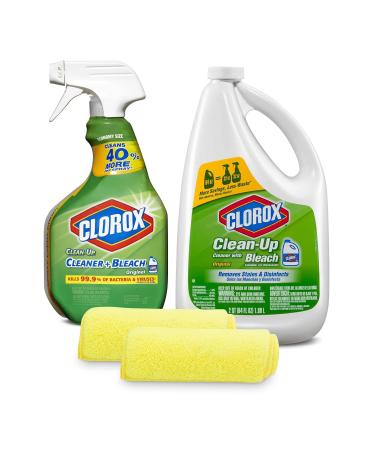 All Purpose Cleaner with Bleach Original 64 FL OZ Microfiber With Bleach Spray Original Scent 32 FL OZ
