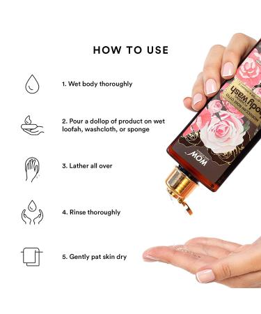 WOW Skin Science Moroccan Rose Otto Body Wash - Hydrating Cleanser for Soft, Healthy Skin - Sulfate & Paraben Free - 250 mL - Buy Online on GoSupps.com