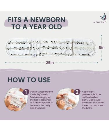 Baby Belly Band for Gas & Colic Relief - Self Heating Tummy Wrap for Newborns | Colic Belt & Gas Wrap - Soft Feathers Design - Buy Online on GoSupps.com