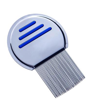 Lice Comb Stainless Steel Lice Removal Comb Reusable Metal Headlice Nit Egg or Dandruff Removal Lice Comb Nit Comb for Kids Adults Pets Head Lice Treatment with Rounded Tips for Comfort