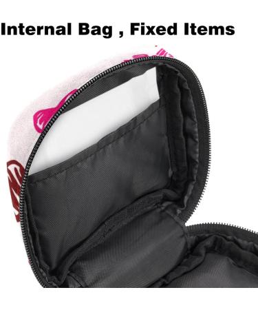 MUOOUM Color Love Heart Sanitary Napkin Storage Bag | Portable Menstrual Cup Pouch & Nursing Pad Holder | Multi-colored - Buy Online on GoSupps.com