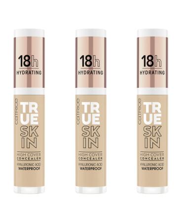 Catrice Catrice True Skin High Cover Concealer No. 032 Neutral Biscuit - Nude - Anti-blemish - Long-lasting - Mattifying - Natural vegan - Oil-free - Waterproof - 3 x 4.5 ml