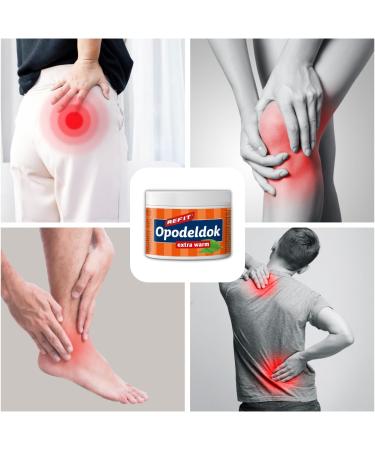 Buy Refit Opodeldok Heat Cream XXL 500ml - Extra Pain Gel with Ginger Cinnamon Lavender & Rosemary for Back Muscles & Joints - Warming & Regenerative  - Buy Online on GoSupps.com