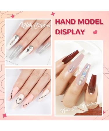Coscelia UV Nail Polish Set with 6W Lamp | 4 Colors Pink Nude Gel Polish | Complete Nail Art Starter Kit with Base & Top Coat - Buy Online on GoSupps.com