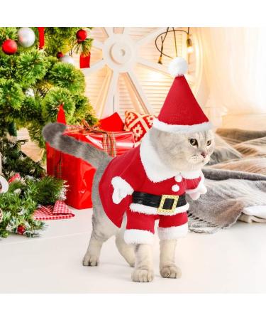 Buy Legendog Cute Cat Santa Claus Dog Clothes | Christmas Hat Pet Apparel - International Shipping - Buy Online on GoSupps.com