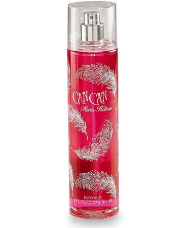 Paris Hilton Can Can Body Fragrance Mist 8 oz (Pack of 4)