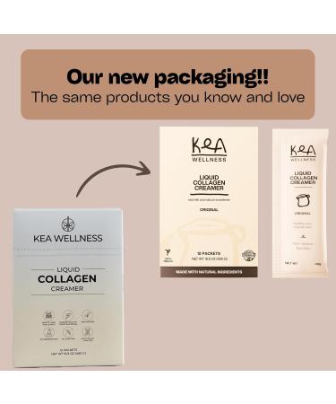 All-Natural Liquid Collagen Coffee Creamer Premium Bovine & Marine Peptides (Types I II III) for Hair Skin Nails Bones & Joints Hydrolyzed Single-Serve 12-Pack Boost Health & Beauty Naturally - Original Flavor  - Buy Online on GoSupps.com