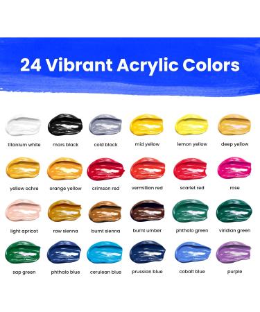 Chalkola Acrylic Paint Set - 40 Piece Kit for Adults, Kids, and Artists - Buy Online on GoSupps.com