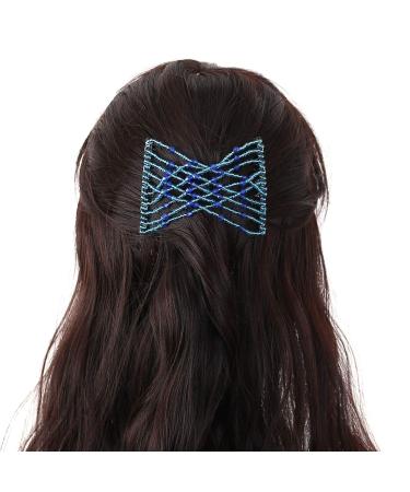 CCbeauty Magic Hair Comb Set - 6pcs Double Slide Stretching Hairpins for Women | Decorative Elastic Beaded Clips for Popular Hairstyles - Buy Online on GoSupps.com
