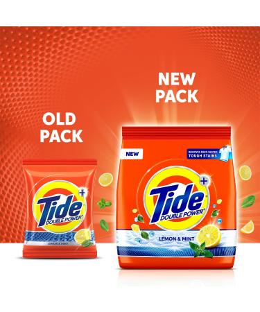 Tide Plus Detergent Washing Powder with Extra Power Lemon and Mint Pack - 500 g + SCOOPER - Buy Online on GoSupps.com