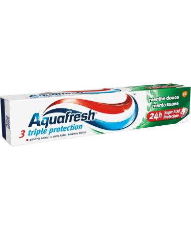 Aquafresh Triple Protection Toothpaste For Strong Teeth and Fresh Breath Sweet Mint Flavor Pack of 4x75ml - Buy Online on GoSupps.com