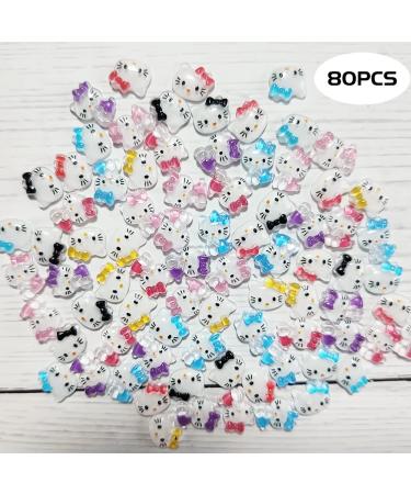 Tezocr Kawaii Hello Kitty Nail Charms for Acrylic Nails - Cute Cartoon Diamond Decoration for Women and Girls - Multicolor Nail Jewelry Design - DIY Manicure Accessories - Buy Online on GoSupps.com