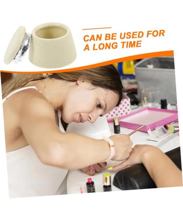 Beavorty Japanese Manicure Brush Cup Ceramic Nail Dish Bowl Nail Dish Cups with Lids Manicure Nail Dish Nail Cups Ceramic Nail Dish Cups Nail Liquid Holder Wash Pen Good Looking Ceramics - Buy Online on GoSupps.com