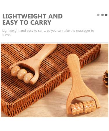 Beavorty Facial Tools & Body Roller - Rubber Wood Massage Device for Face Neck & Legs - Deep Tissue Relief & Relaxation - Buy Online on GoSupps.com