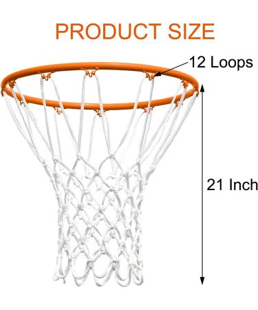 NEIJIANG Heavy Duty Basketball Net Replacement - All Weather Anti Whip, Fits Standard 12 Loops Rim - Indoor/Outdoor Use - Buy Online on GoSupps.com