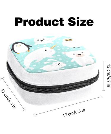 Sanitary Napkin Storage Bag | Period Tampon Makeup Pad Pouch | Animal Unicorn Bear | Color1056 - Buy Online on GoSupps.com