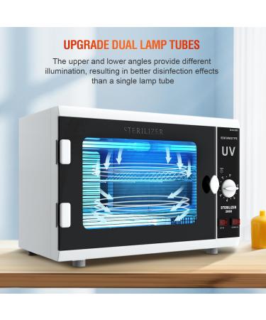UV Sanitizer Cabinet - Dual Lamp UV Light Box with Timer for Effective Cleaning of Various Items | International Shipping Available - Buy Online on GoSupps.com