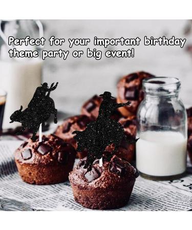 S-Cp-0043 Ice Cream Fruit Dessert Cupcake Topper Colorful Glitter Happy Birthday Sensory Pop Game Theme Decor Supplies Baby Shower Boys Girls Birthday Party Decorations - Buy Online on GoSupps.com