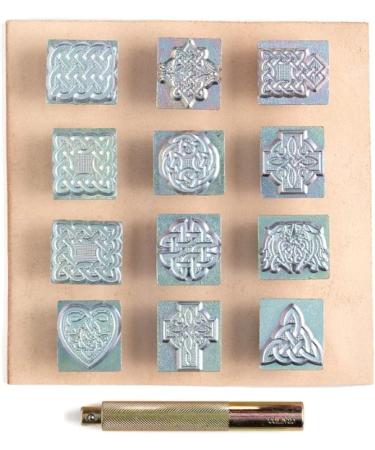 Tandy Leather Craftool Celtic Stamp Set 8161-00 - Pack of 12 Stamps for DIY Leather Crafting - Buy Online on GoSupps.com