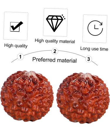 Buy Homoyoyo 2st Carving Wooden Baoding Balls - Handcrafted Acupressure Massage Toy | International Shipping - Buy Online on GoSupps.com