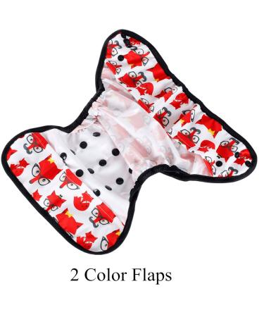 Baby Reusable Waterproof Diaper Nappy Cover - One Size Fits All, Double Gussets, Color No 6 - Buy Online on GoSupps.com