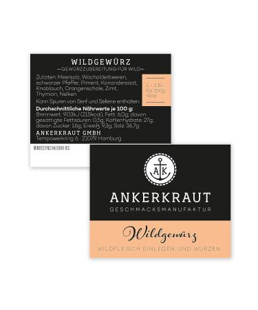 Ankerkraut BBQ Rub for Game - Wild Spice 200g Bag | Premium Meat Spice for Oven Grill & Smoker | Perfect Gift Idea - Buy Online on GoSupps.com