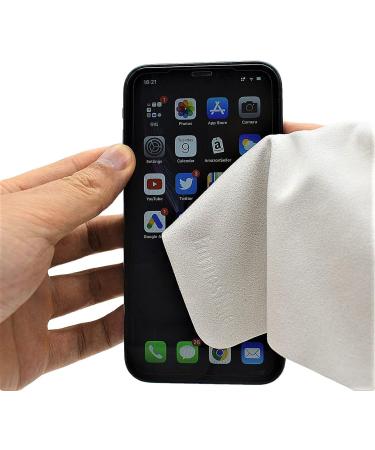 Premium Eyeglass Cleaning Cloths - 10 Pack Gray Suede Microfiber Lint Free & No Color Bleeding - 6 x 7 Inch - Buy Online on GoSupps.com